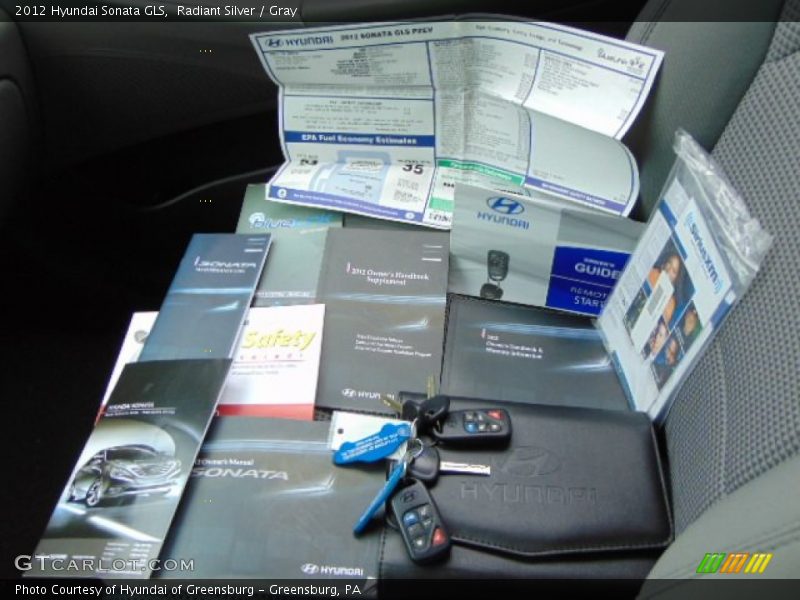Radiant Silver / Gray 2012 Hyundai Sonata GLS