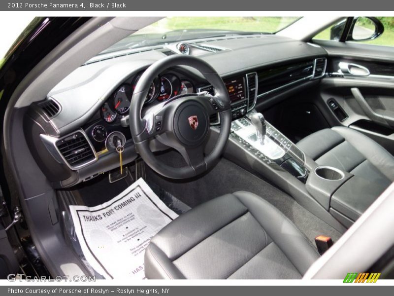  2012 Panamera 4 Black Interior