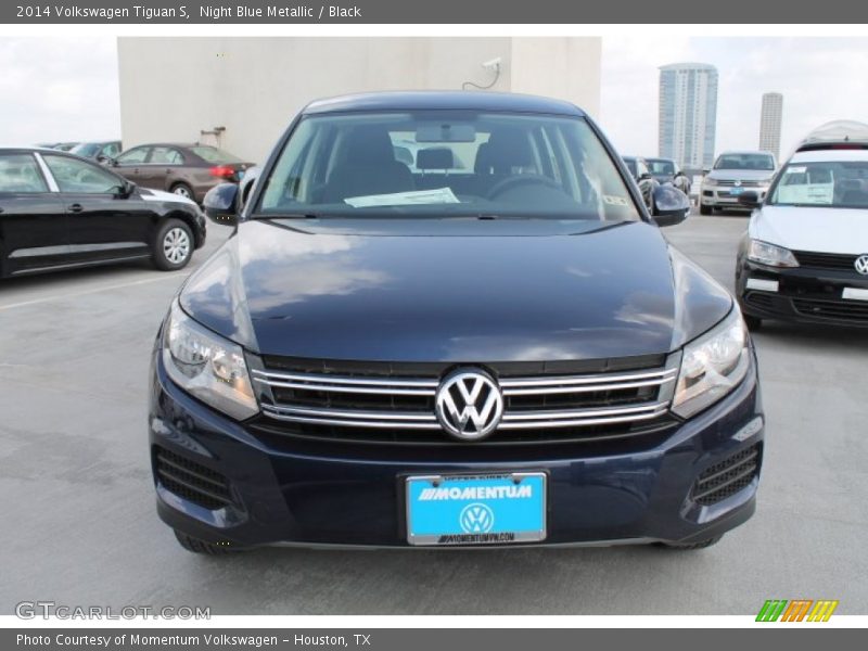 Night Blue Metallic / Black 2014 Volkswagen Tiguan S