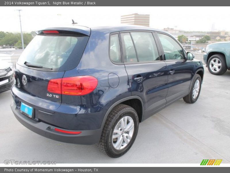 Night Blue Metallic / Black 2014 Volkswagen Tiguan S