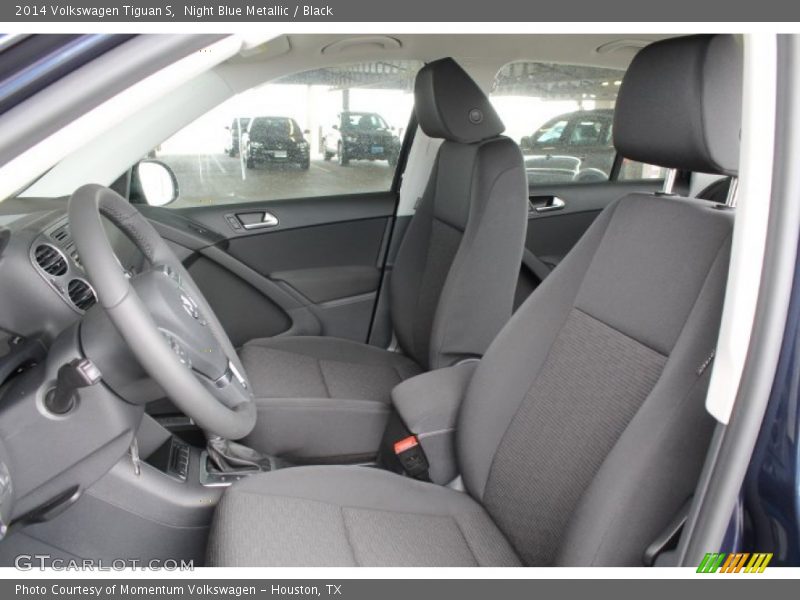 Night Blue Metallic / Black 2014 Volkswagen Tiguan S
