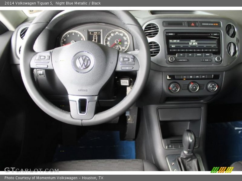 Night Blue Metallic / Black 2014 Volkswagen Tiguan S