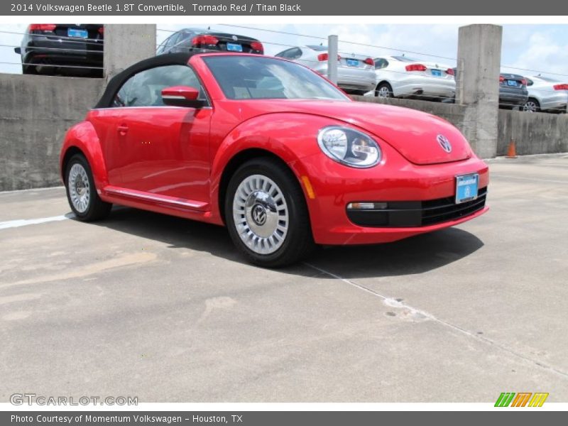Tornado Red / Titan Black 2014 Volkswagen Beetle 1.8T Convertible