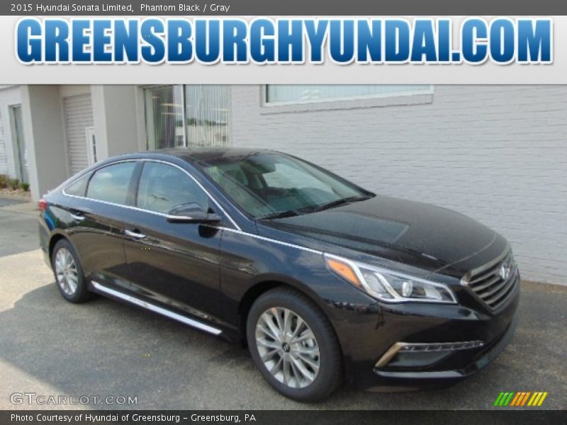 Phantom Black / Gray 2015 Hyundai Sonata Limited