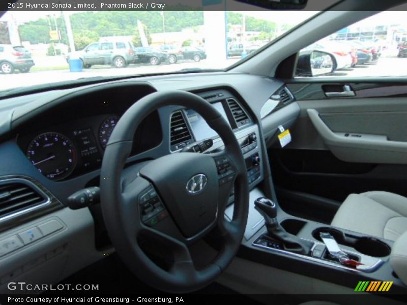 Phantom Black / Gray 2015 Hyundai Sonata Limited