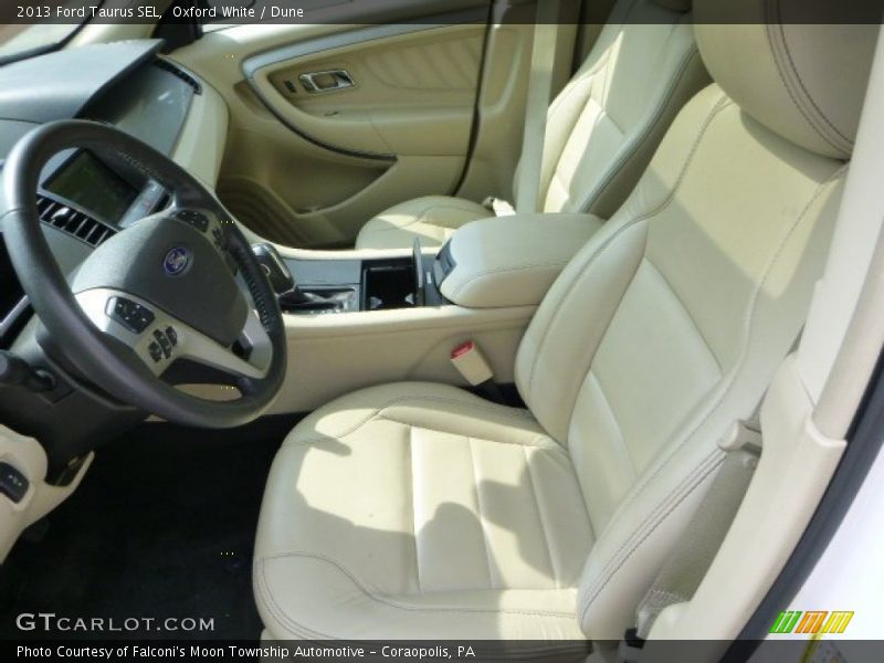 Oxford White / Dune 2013 Ford Taurus SEL