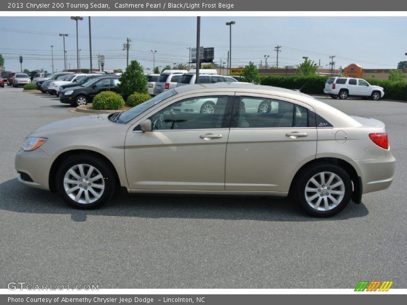 Cashmere Pearl / Black/Light Frost Beige 2013 Chrysler 200 Touring Sedan