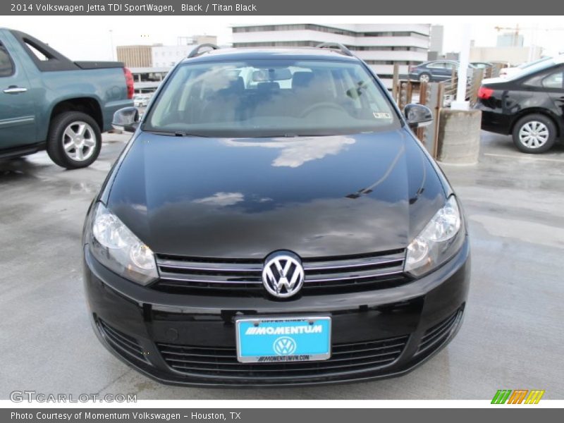Black / Titan Black 2014 Volkswagen Jetta TDI SportWagen