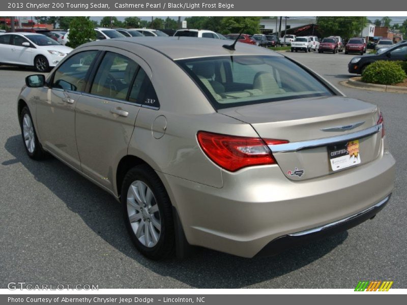 Cashmere Pearl / Black/Light Frost Beige 2013 Chrysler 200 Touring Sedan