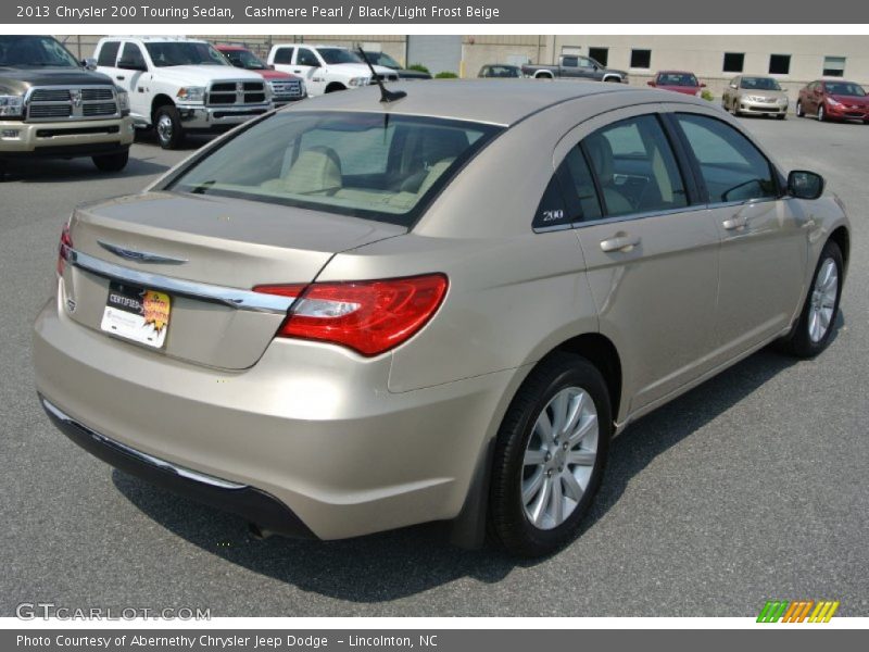 Cashmere Pearl / Black/Light Frost Beige 2013 Chrysler 200 Touring Sedan