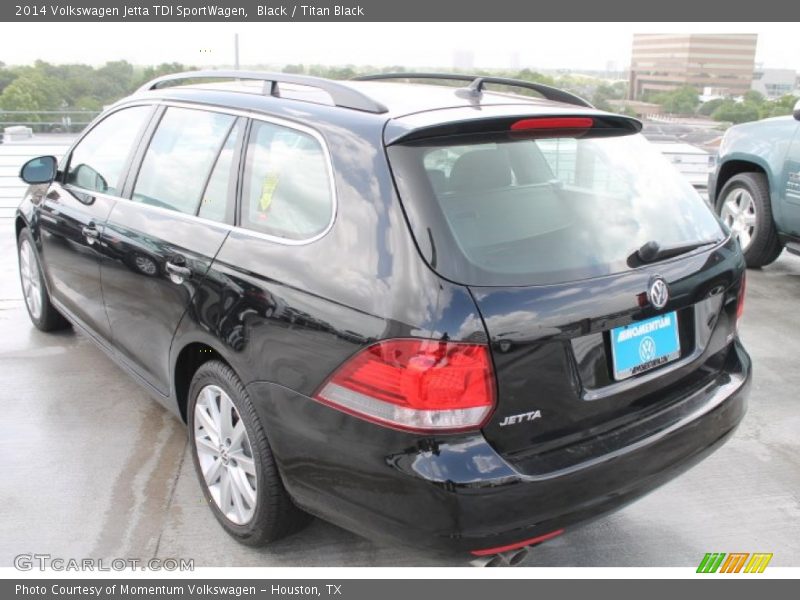 Black / Titan Black 2014 Volkswagen Jetta TDI SportWagen