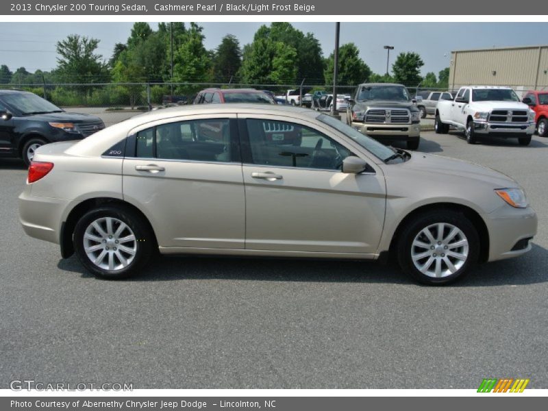 Cashmere Pearl / Black/Light Frost Beige 2013 Chrysler 200 Touring Sedan