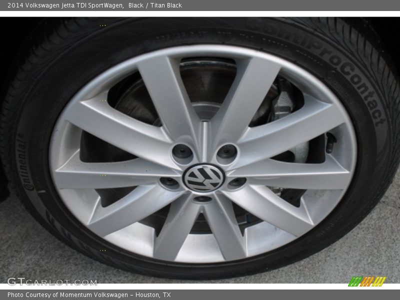 Black / Titan Black 2014 Volkswagen Jetta TDI SportWagen