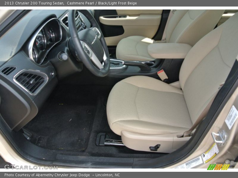 Cashmere Pearl / Black/Light Frost Beige 2013 Chrysler 200 Touring Sedan