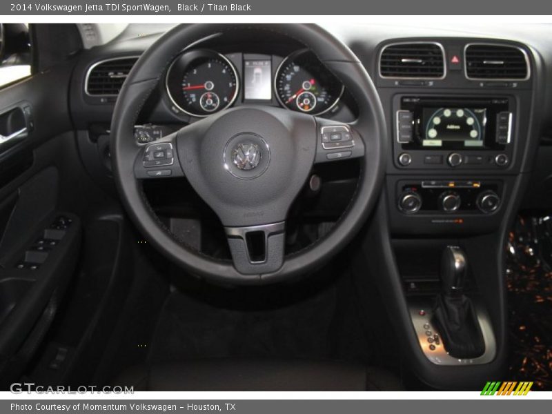 Black / Titan Black 2014 Volkswagen Jetta TDI SportWagen