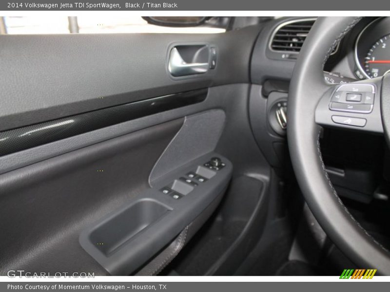Black / Titan Black 2014 Volkswagen Jetta TDI SportWagen