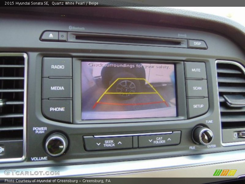 Quartz White Pearl / Beige 2015 Hyundai Sonata SE
