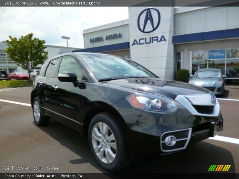Crystal Black Pearl / Ebony 2011 Acura RDX SH-AWD