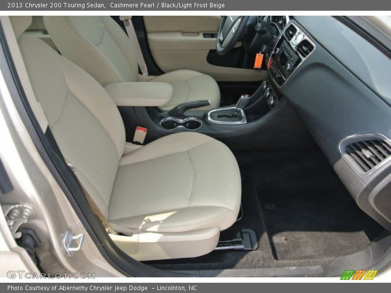 Cashmere Pearl / Black/Light Frost Beige 2013 Chrysler 200 Touring Sedan