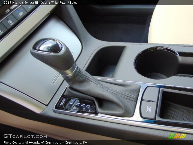 Quartz White Pearl / Beige 2015 Hyundai Sonata SE