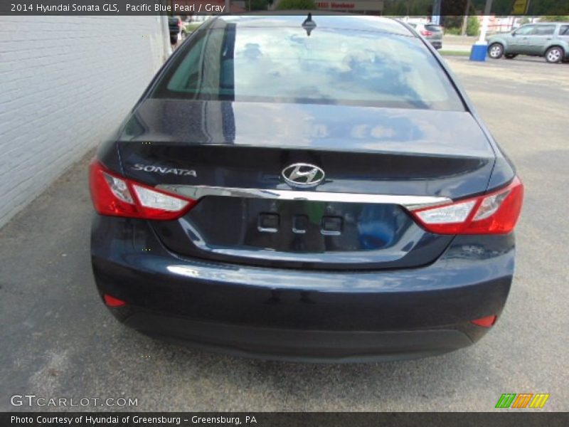 Pacific Blue Pearl / Gray 2014 Hyundai Sonata GLS