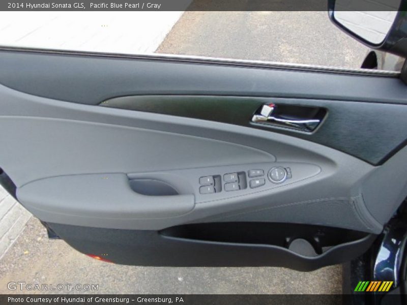 Pacific Blue Pearl / Gray 2014 Hyundai Sonata GLS