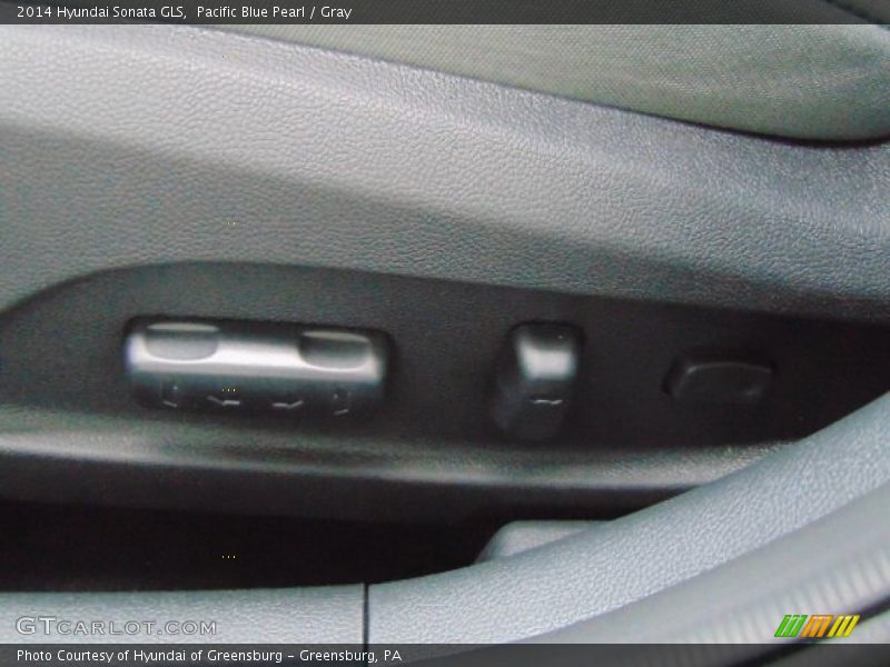 Pacific Blue Pearl / Gray 2014 Hyundai Sonata GLS