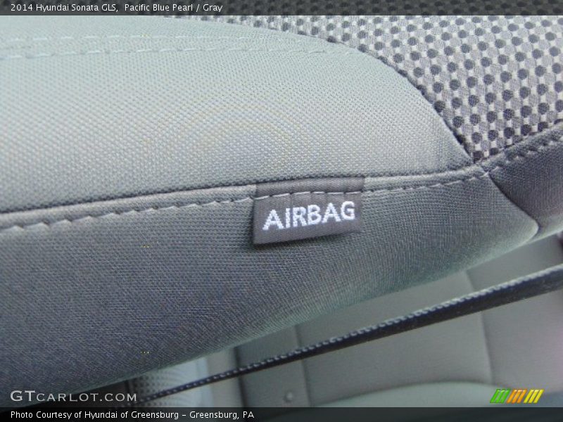 Pacific Blue Pearl / Gray 2014 Hyundai Sonata GLS