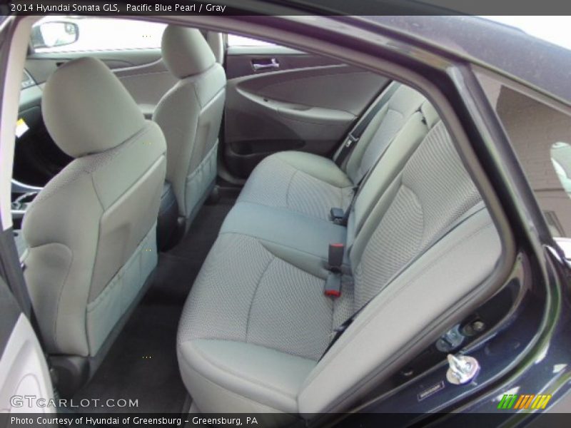 Pacific Blue Pearl / Gray 2014 Hyundai Sonata GLS
