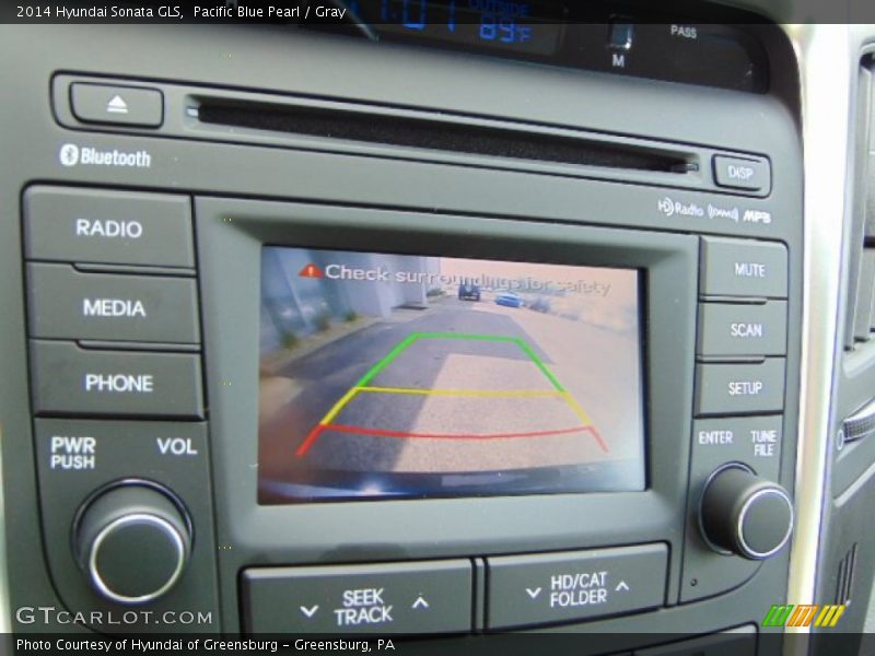 Pacific Blue Pearl / Gray 2014 Hyundai Sonata GLS