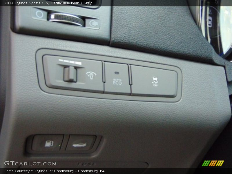 Pacific Blue Pearl / Gray 2014 Hyundai Sonata GLS