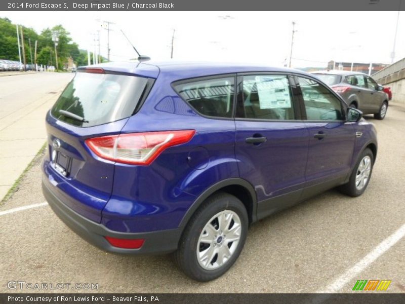 Deep Impact Blue / Charcoal Black 2014 Ford Escape S