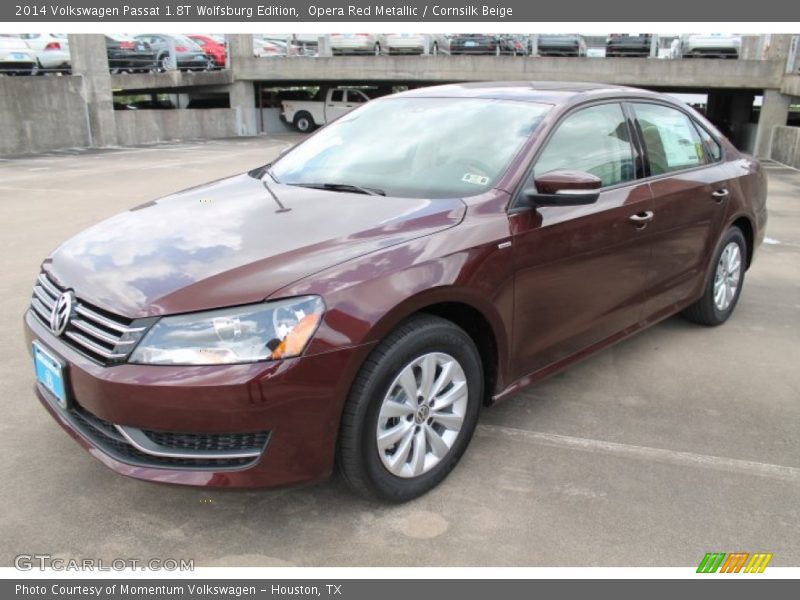 Opera Red Metallic / Cornsilk Beige 2014 Volkswagen Passat 1.8T Wolfsburg Edition