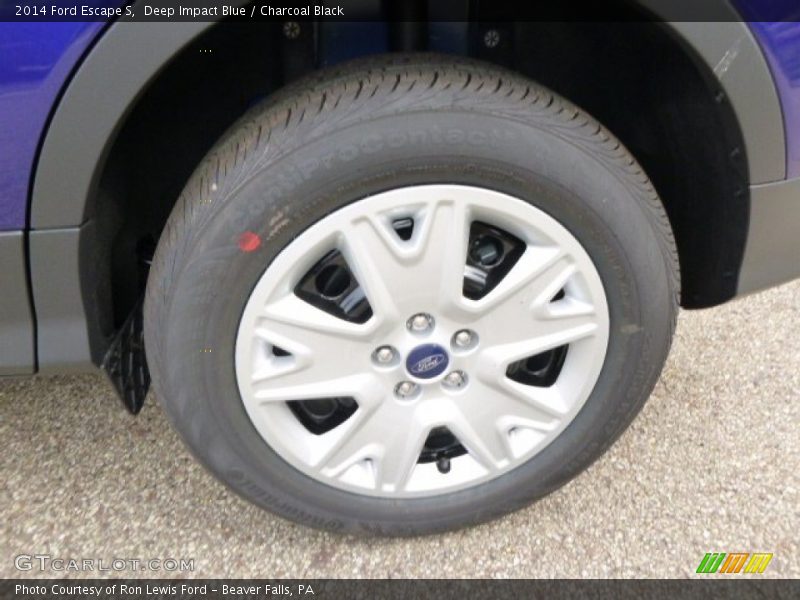 Deep Impact Blue / Charcoal Black 2014 Ford Escape S