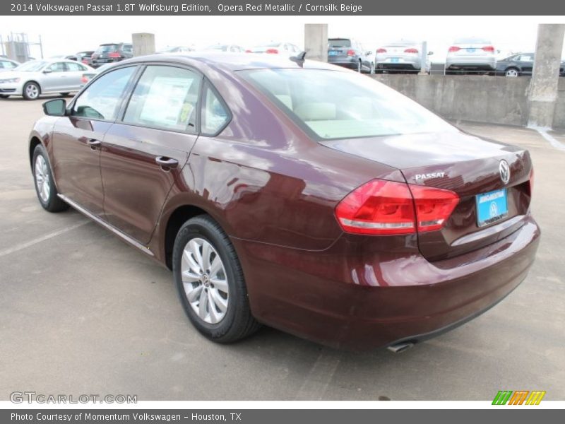 Opera Red Metallic / Cornsilk Beige 2014 Volkswagen Passat 1.8T Wolfsburg Edition