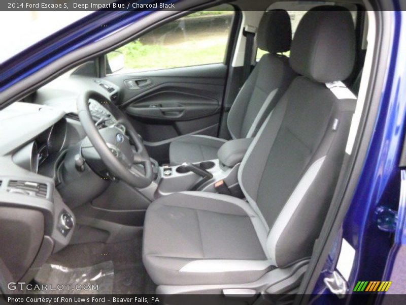 Deep Impact Blue / Charcoal Black 2014 Ford Escape S