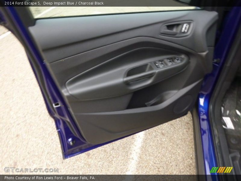 Deep Impact Blue / Charcoal Black 2014 Ford Escape S