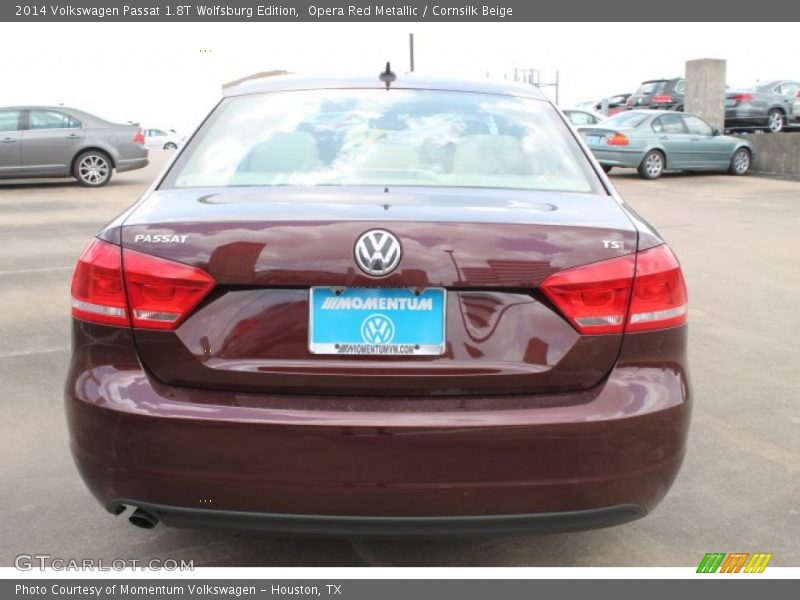Opera Red Metallic / Cornsilk Beige 2014 Volkswagen Passat 1.8T Wolfsburg Edition