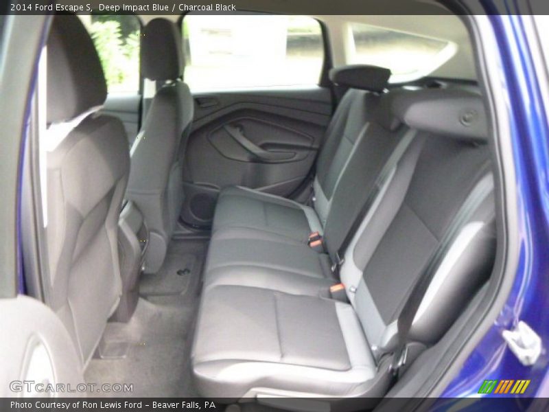 Deep Impact Blue / Charcoal Black 2014 Ford Escape S