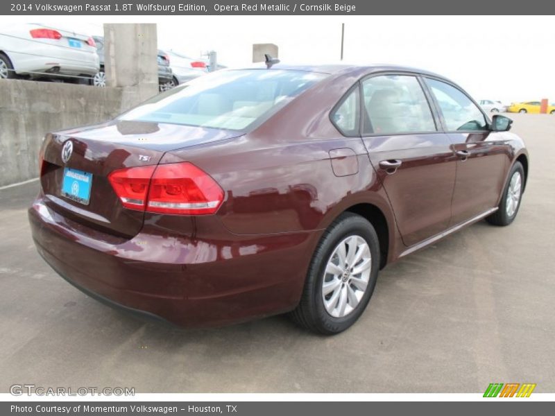 Opera Red Metallic / Cornsilk Beige 2014 Volkswagen Passat 1.8T Wolfsburg Edition