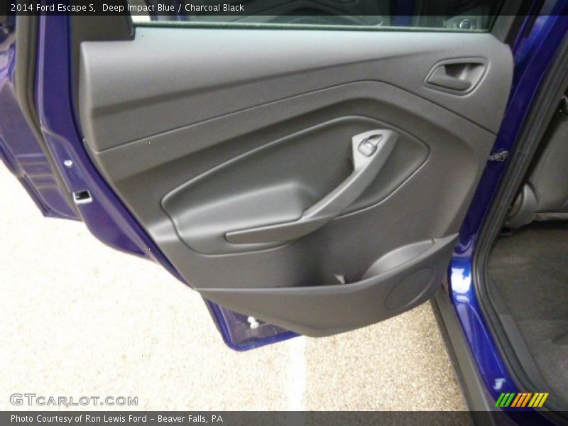 Deep Impact Blue / Charcoal Black 2014 Ford Escape S