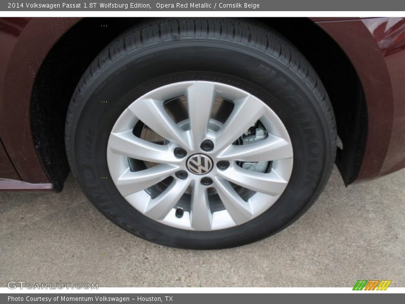 Opera Red Metallic / Cornsilk Beige 2014 Volkswagen Passat 1.8T Wolfsburg Edition