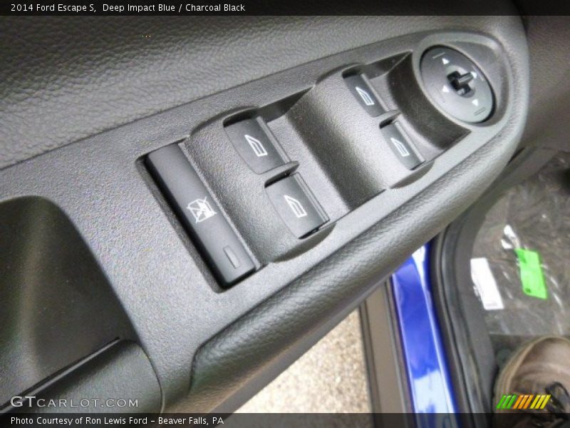Deep Impact Blue / Charcoal Black 2014 Ford Escape S