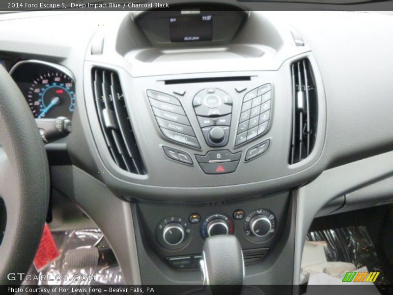 Deep Impact Blue / Charcoal Black 2014 Ford Escape S