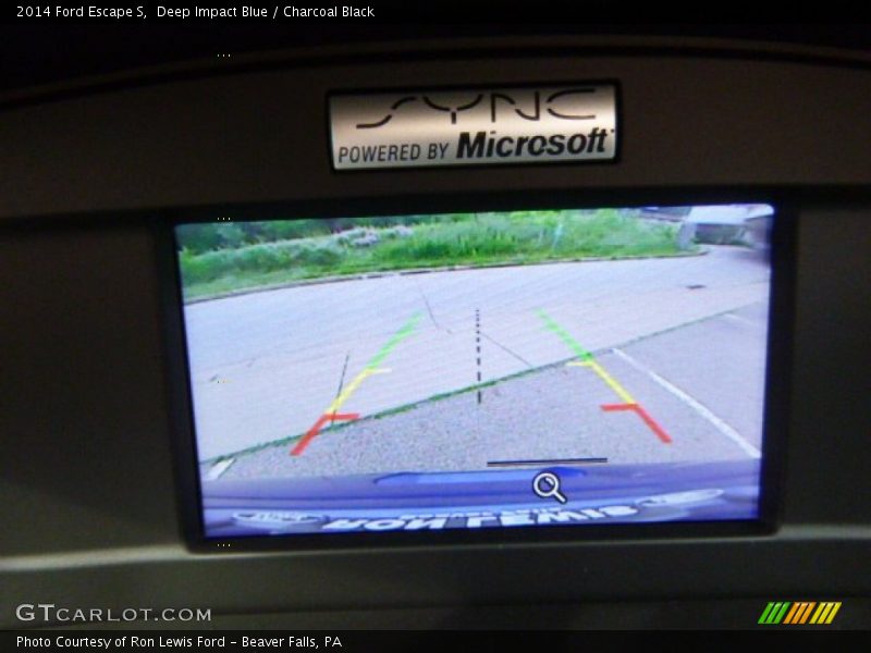 Deep Impact Blue / Charcoal Black 2014 Ford Escape S
