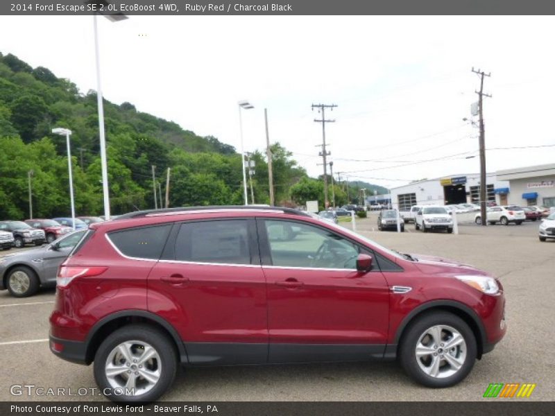 Ruby Red / Charcoal Black 2014 Ford Escape SE 2.0L EcoBoost 4WD