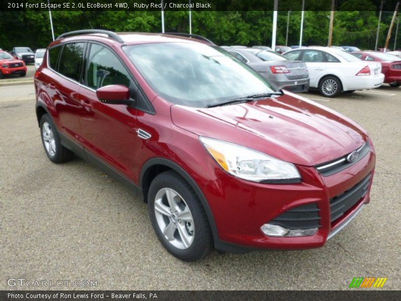 Ruby Red / Charcoal Black 2014 Ford Escape SE 2.0L EcoBoost 4WD