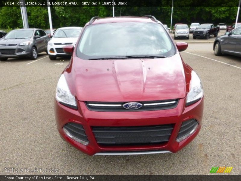Ruby Red / Charcoal Black 2014 Ford Escape SE 2.0L EcoBoost 4WD