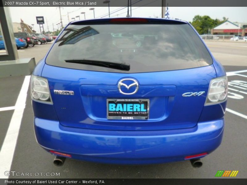 Electric Blue Mica / Sand 2007 Mazda CX-7 Sport
