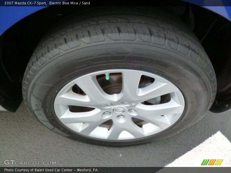Electric Blue Mica / Sand 2007 Mazda CX-7 Sport